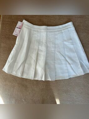 White Pleated Women’s Skirt - Fashion